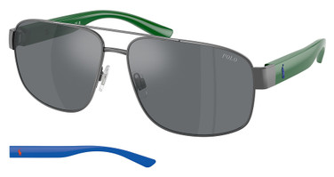 Polo Eyeglasses PH3156 SEMI SHINY DARK GUNMETAL/92156G