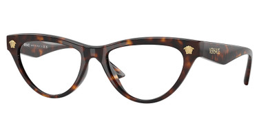 Versace Eyeglasses VE3364U HAVANA/108