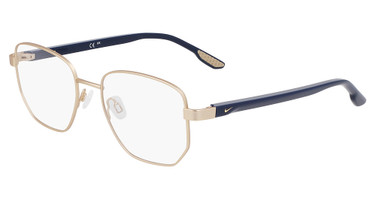 Nike Eyeglasses NIKE 8400 SATIN GOLD/ARMORY NAVY/717
