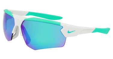 Nike Eyeglasses NIKE CLOAK DUO EV24036 MATTE LIGHT SILVER / GREEN MIR/907