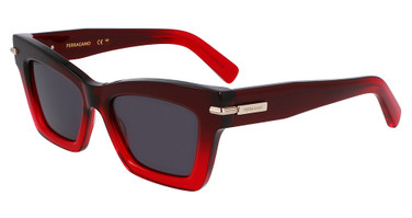 Ferragamo Eyeglasses SF2031S GRADIENT DARK RED TRANSPARENT/615