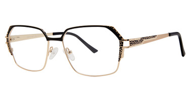 Smilen Elite Eyeglasses 42 BLACK GOLD