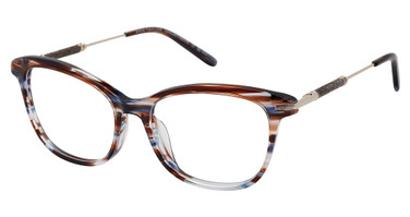 Ann Taylor Eyeglasses TYATP032 BROWN NAVY HORN/C01
