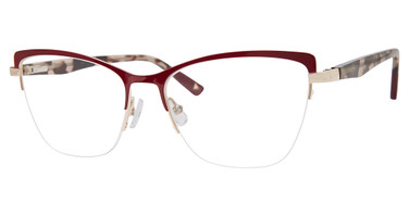 Liz Claiborne Eyeglasses L 686 BURGUN RED/0C8C