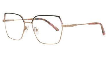 MIA RAE Eyeglasses IVY BLACK/ROSE GOLD