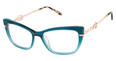 Lulu Guinness Eyeglasses L251 teal/TEA