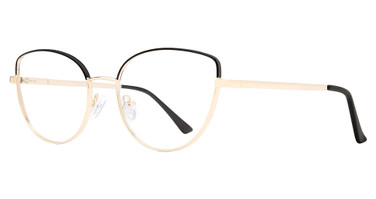 Zimco Eyeglasses GEM#14 GOLD/BLACK