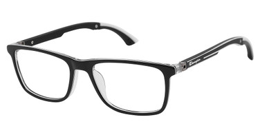 Champion Eyeglasses STUNT BLACK/WHITE/C01