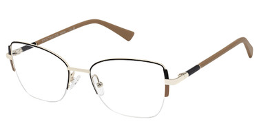 Ann Taylor Eyeglasses ATP714CP MATTE BLK/GOLD/C01