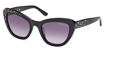 Guess? Eyeglasses GM00016 shiny black / gradient smoke/01B