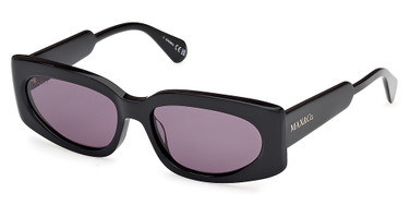 Max&Co. Eyeglasses MO0114 shiny black / smoke/01A