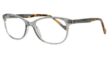 Italia Mia Eyeglasses RDF251 CRYSTAL BLACK DOT/CB