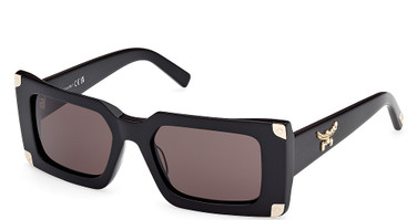 MCM Worldwide Eyeglasses MW0007 shiny black / smoke/01A