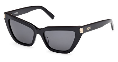 MCM Worldwide Eyeglasses MW0010 shiny black / smoke/01A