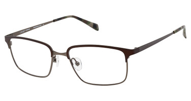 Cruz Eyeglasses I-605 Brown/Gun/BROWN/GUN
