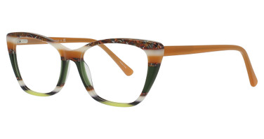 Marie Claire Eyeglasses 6335 Brown Stripe