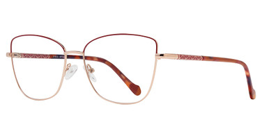 Eye Q Eyewear Eyeglasses MP118 BERRY/GOLD/BERRY
