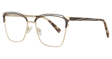 Lumax Eyeglasses 1122 Matt Brown/Gold