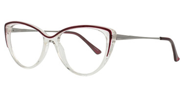 Lumax Eyeglasses 1125 Burgundy/Crystal