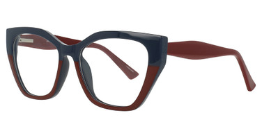 4U Eyeglasses UP327 Blue Burgundy