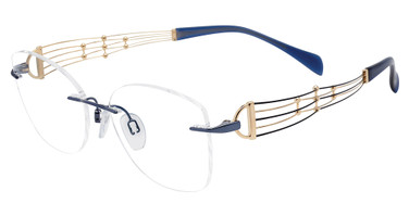 Line Art Eyeglasses XL 2186 Navy/NV