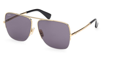 MaxMara MM0121 shiny deep gold / smoke/30A