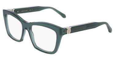 Ferragamo Eyeglasses SF3022 TRANSPARENT KHAKI/320