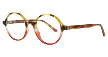 Lumax Eyeglasses 1134 Yellow Demi/Burgundy