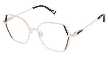 Kliik:denmark Eyeglasses K-794 BLACK TAUPE GOLD/S200