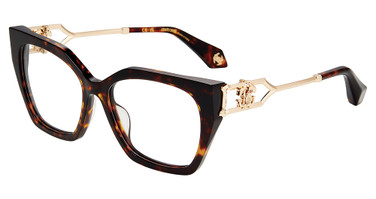 Roberto Cavalli Eyeglasses VRC120 SHINY DARK HAVANA