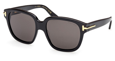 Tom Ford Eyeglasses FT1236 shiny black / smoke/01A