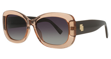 INVU Eyeglasses INVU-325 Peach / Chocolate / Gold/3