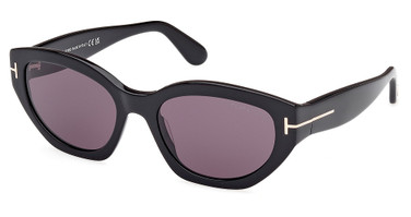 Tom Ford Eyeglasses FT1086 shiny black / smoke/01A