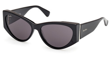 MaxMara Eyeglasses MM0132 shiny black / smoke/01A