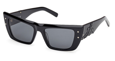 MCM Worldwide Eyeglasses MW0021 shiny black / smoke/01A