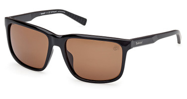 Timberland Eyeglasses TB00037 shiny black / brown polarized/01H