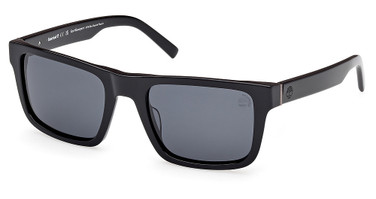 Timberland Eyeglasses TB00042 shiny black / smoke polarized/01D