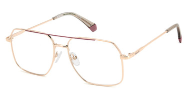 Polaroid Eyeglasses PLD D554 GOLD PINK/0EYR