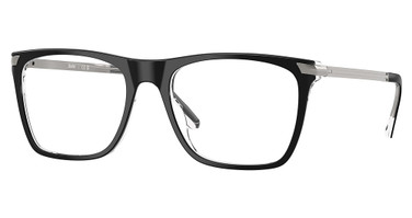 Sferoflex Eyeglasses SF1153 SHINY BLACK ON TRANSPARE/C645