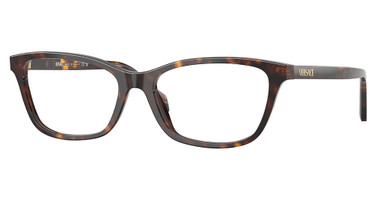 Versace Eyeglasses VE3375F DARK HAVANA/108