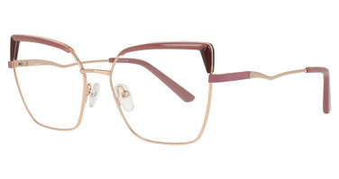 DICAPRIO Eyeglasses DC389 Pink Burgundy