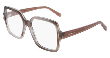 Ferragamo SF3031 STRIPED TAUPE NUDE/013