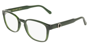 Ferragamo Eyeglasses SF3027E TRANSPARENT GREEN/317