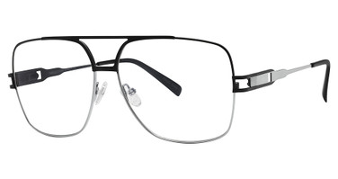 Times Square Eyeglasses PATRIOT MATT BLACK SILVER