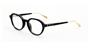 Linda Farrow Eyeglasses LFL1517 NELSON BLACK/ YELLOW GOLD/001