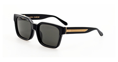 Linda Farrow LFL1561S NATHAN BLCK/ YLLW GLD/ GREY/001