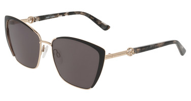 Anne Klein Eyeglasses AK7107 BLACK GOLD/001