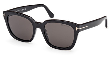 Tom Ford Eyeglasses FT1216 shiny black / smoke/01A