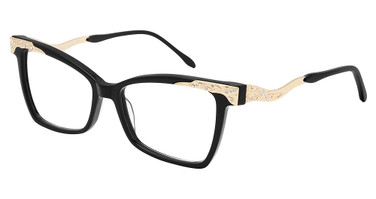 Diva Eyeglasses 5605 BLACK-GOLD/101