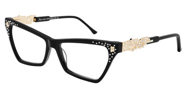 Diva Eyeglasses 007 BLACK-GOLD/101